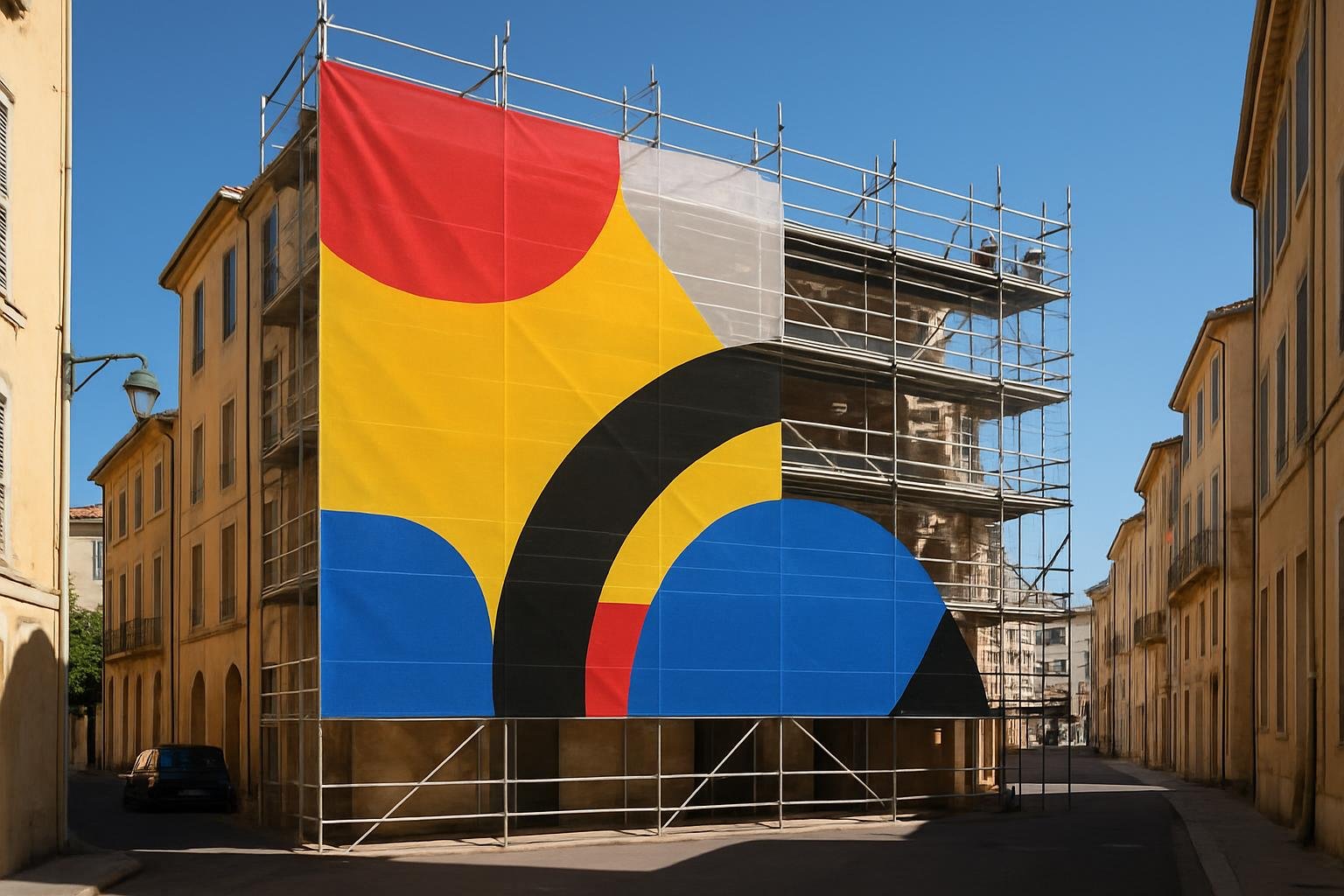 Bâche mesh ou bâche PVC : laquelle choisir pour habiller votre façade ou échafaudage ?