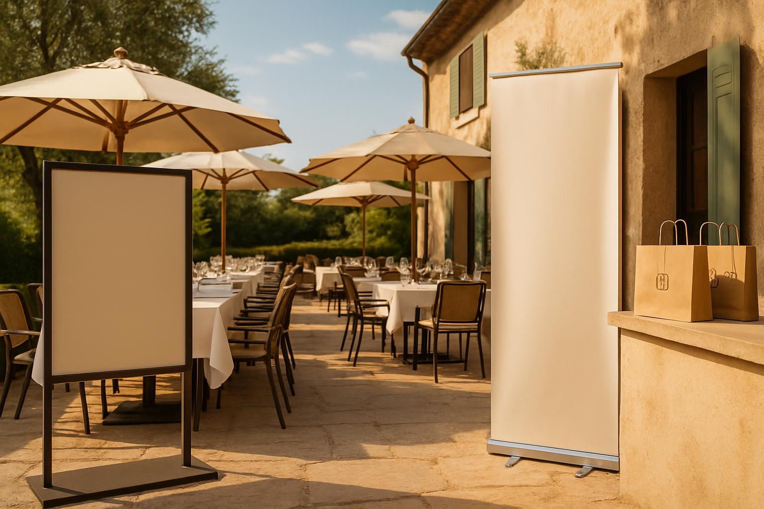 Impression grand format pour la restauration : menus, enseignes et PLV qui font vendre