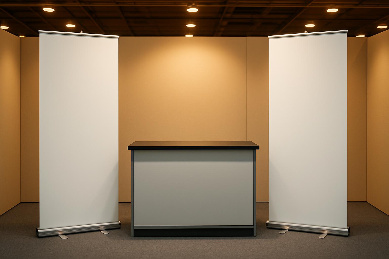 Roll-up et kakémono : le guide terrain pour réussir votre stand en salon professionnel