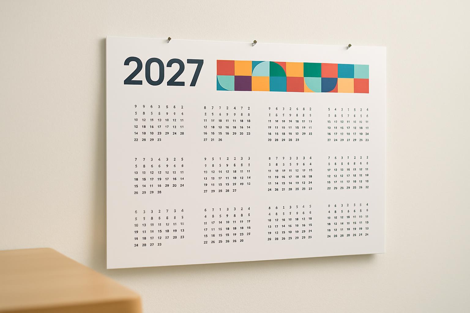 Calendrier 2027