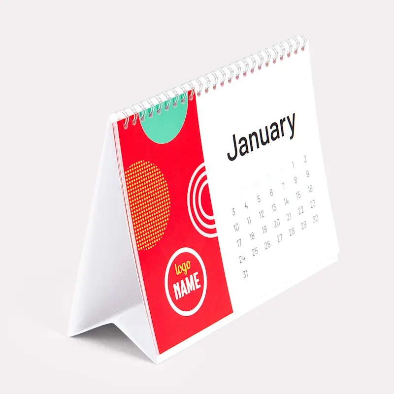Calendrier de bureau à chevalet