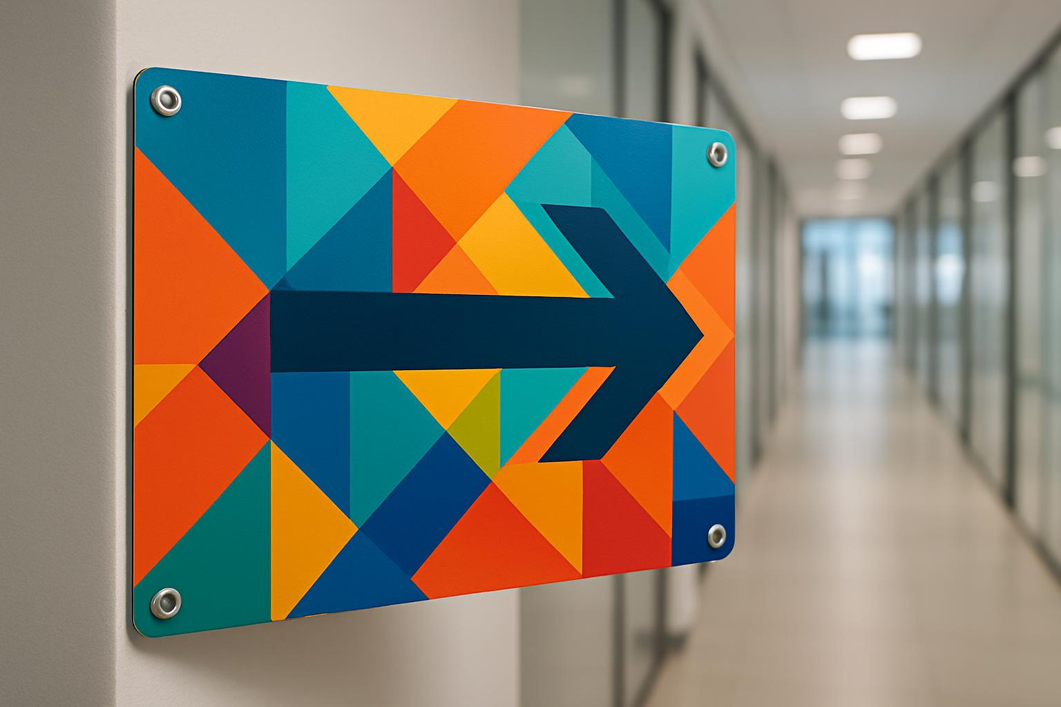 Panneau directionnel aluminium