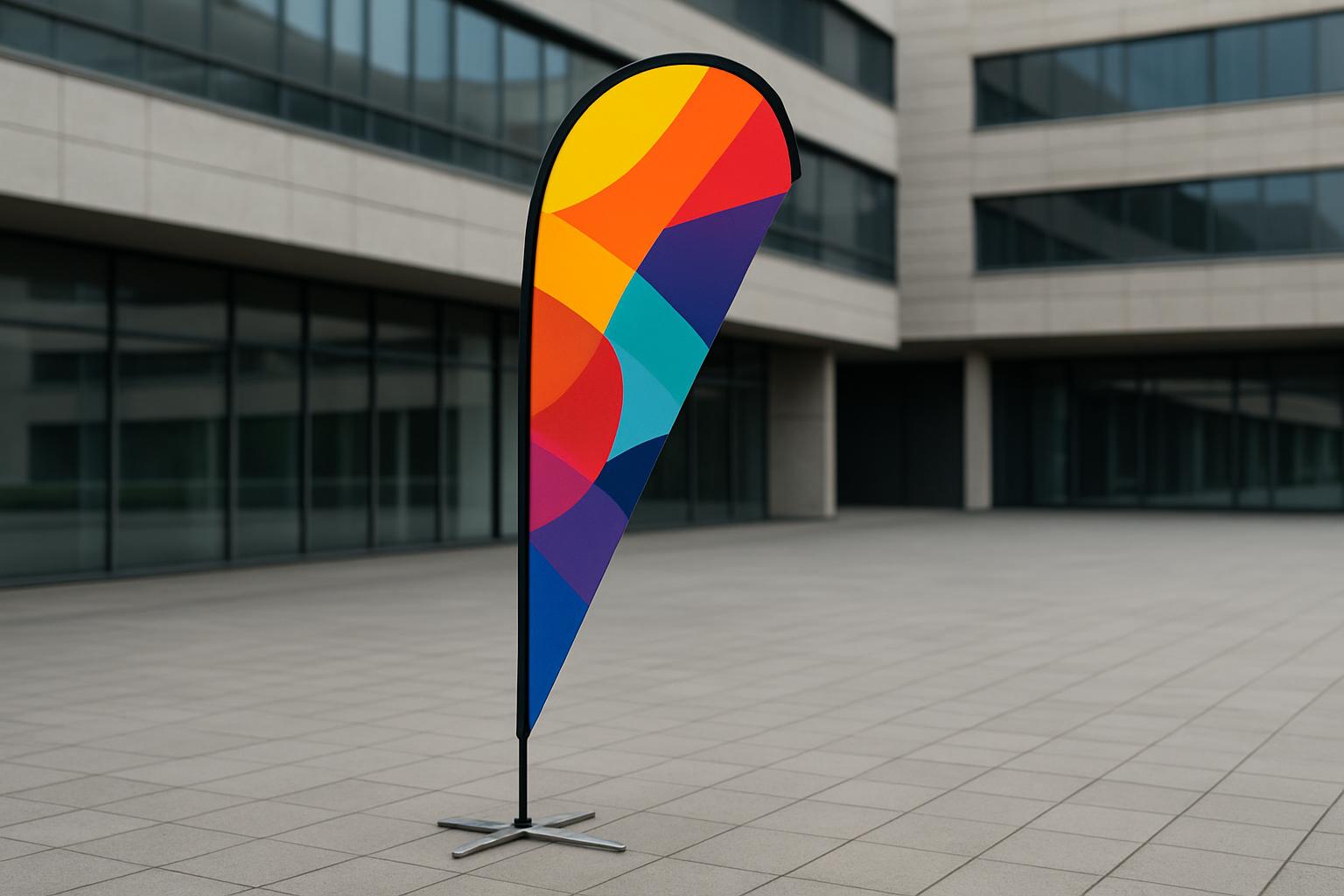 Beach flag Drapeau goutte