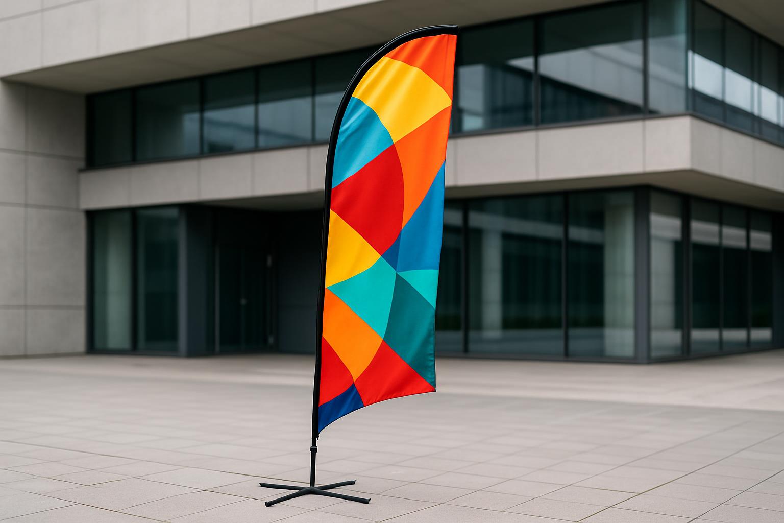 Beach flag Drapeau plume