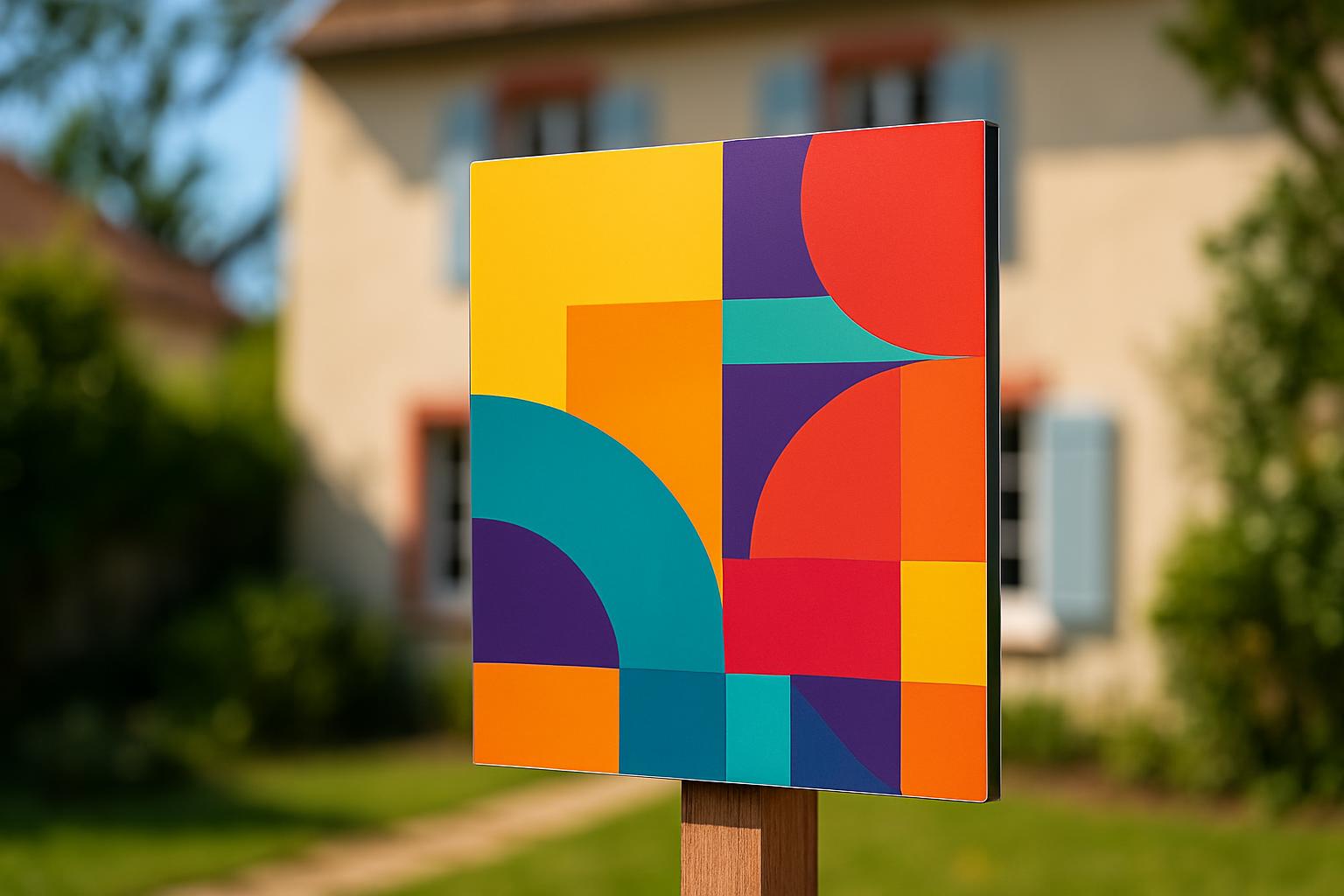 Panneau immobilier aluminium