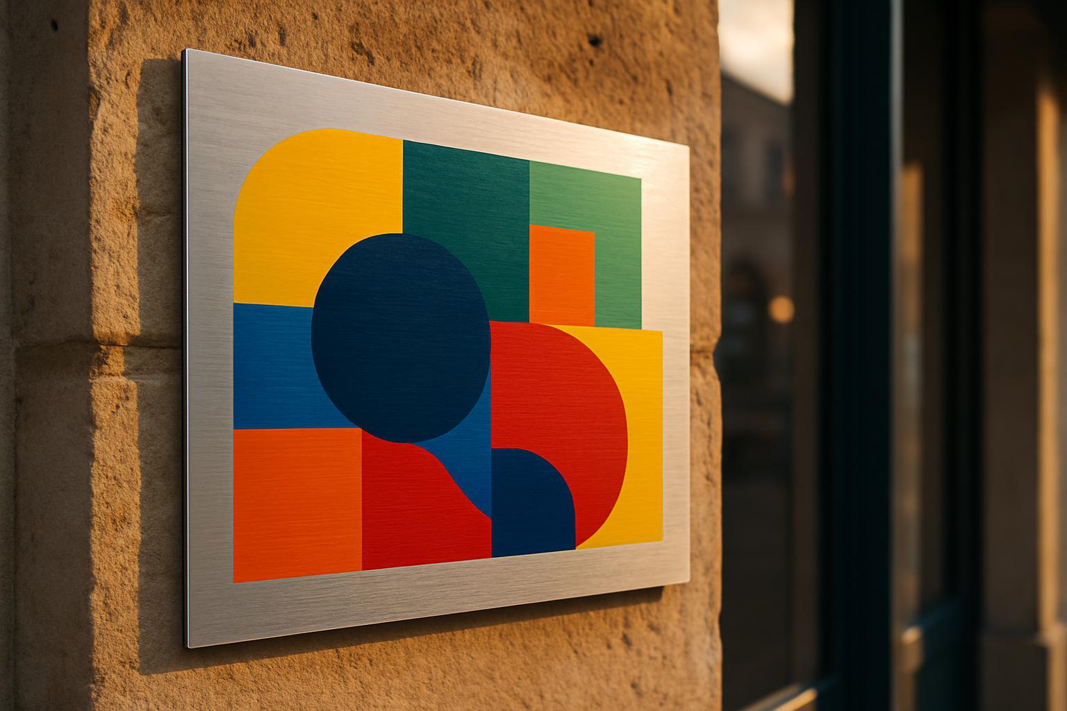 Plaque aluminium brossé