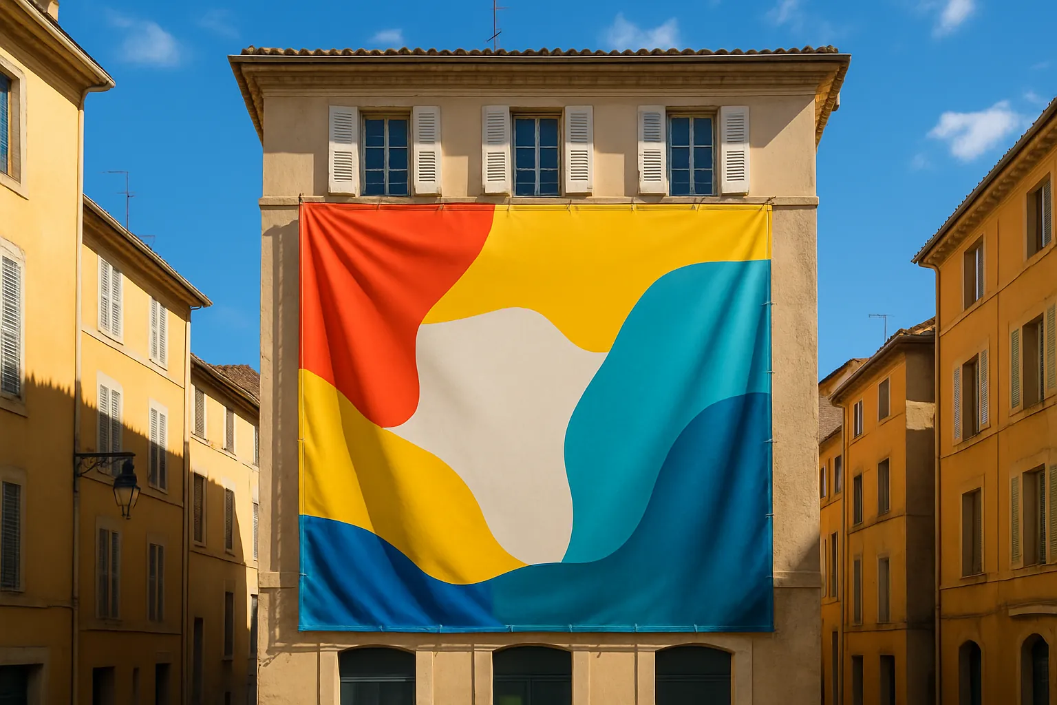 Bâche publicitaire à Montpellier