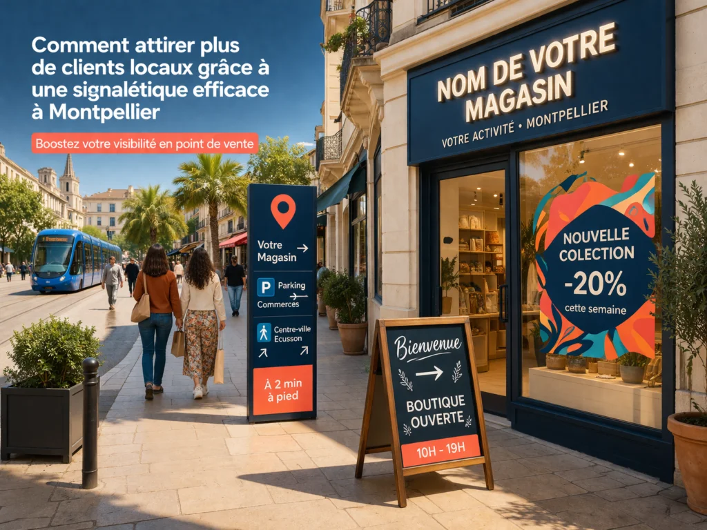 comment attirer plus de clients locaux grâce à une signalétique à montpellier