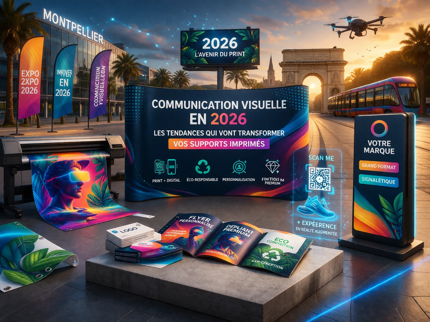 Communication visuelle en 2026 : les tendances qui vont transformer vos supports imprimés